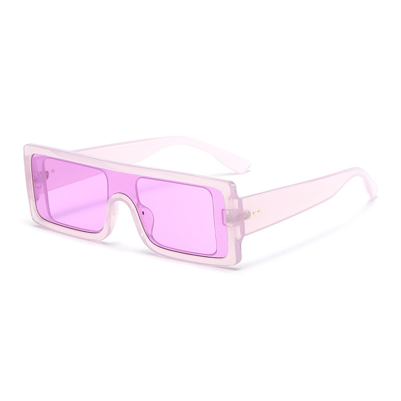 Gafas de sol de PC de marco grande rectangular al por mayor
